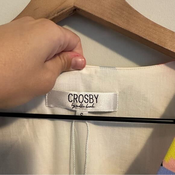 NWT Tuckernuck Crosby by Mollie Burch Green Pink Printed Maxi Dress Small - Picture 12 of 14